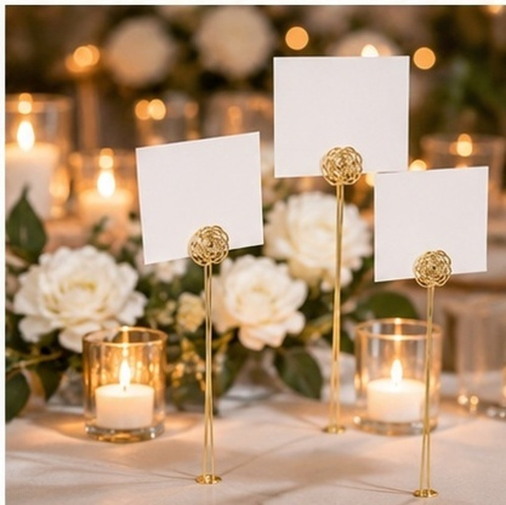 30Pcs Elegant Gold Floral Card - Table Number Gold recension och pris