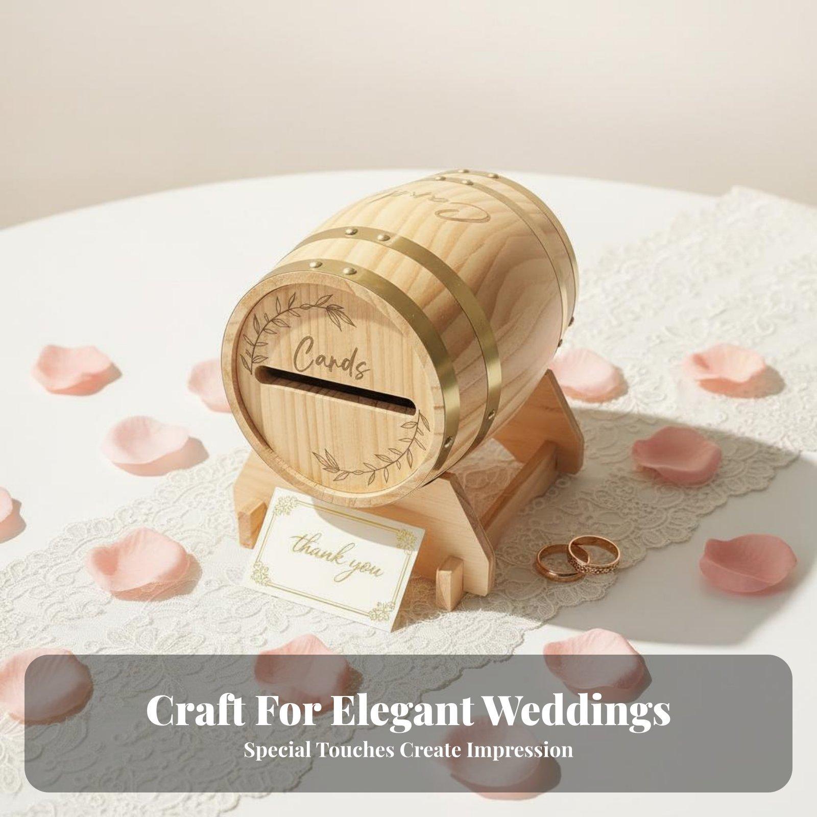 Large Wooden Card Box with Slo - Wedding Card Box recension och pris