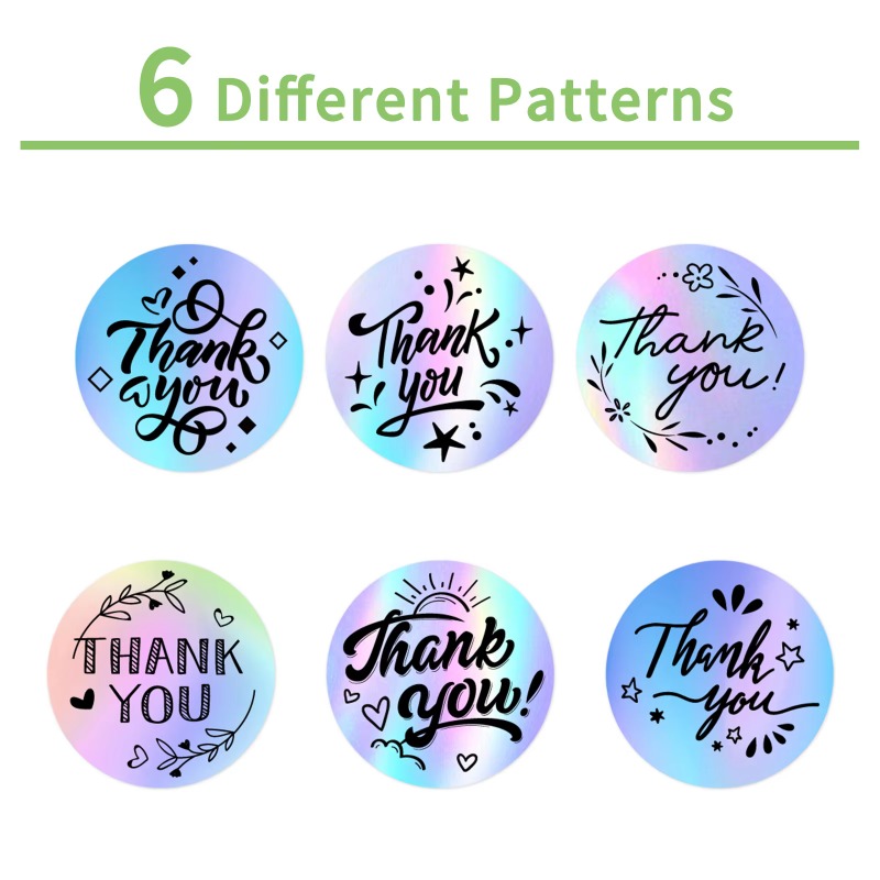 Laser Thank You Stickers Holog - Wedding Envelopes recension och pris