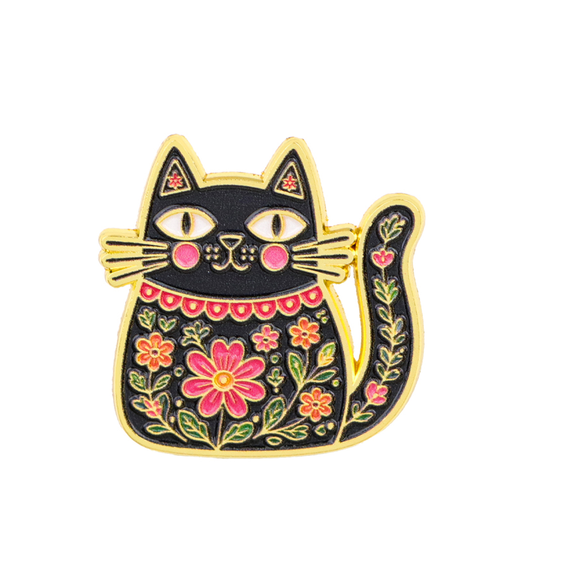 Folk Art Floral Black Cat Enam - Good Floral & Wedding Decor Supply Photos recension och pris