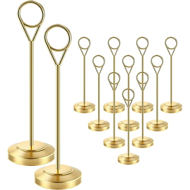 LLCS-12Pcs Gold Table Number H - Table Number Gold recension och pris